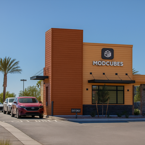 Mod Cubes food drive through