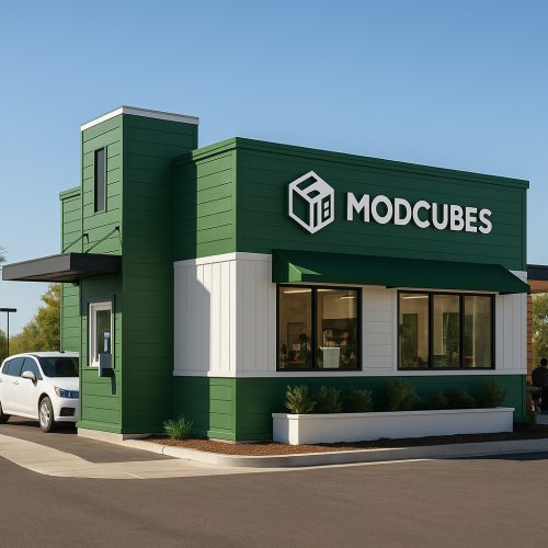 Mod Cubes Drive through food building